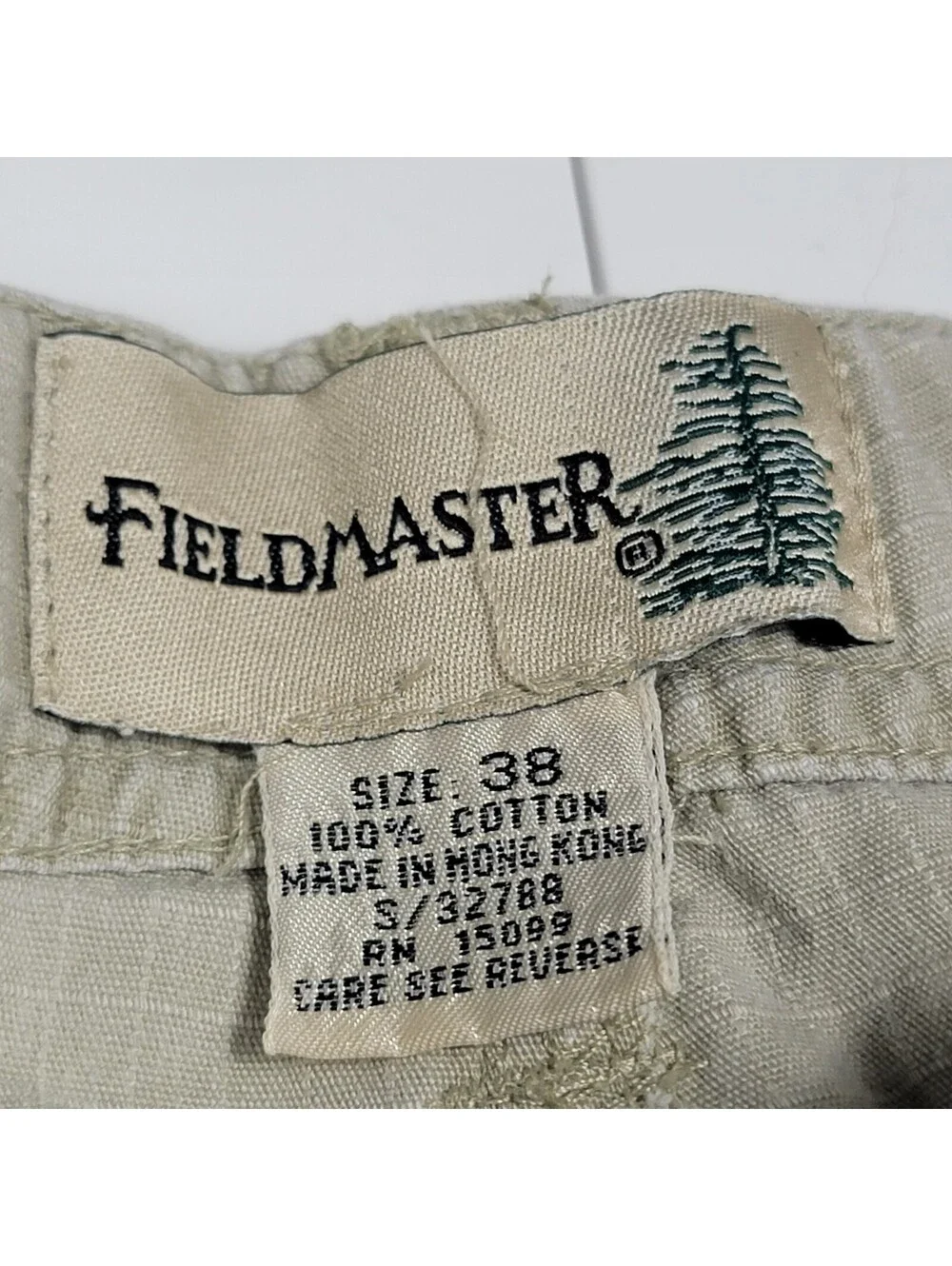 Fieldmaster Men's Khaki Cargo Shorts Size 38 100% Cotton